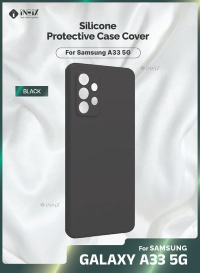 Buy Silicone Protective Case Cover For Samsung Galaxy A33 5g -Black in Saudi Arabia