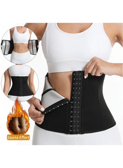 اشتري Waist Trainer Corset for Woman Stretchy Latex Belly Band Girdle Body Shaper Hourglass Shapewear for Slimming Training في الامارات