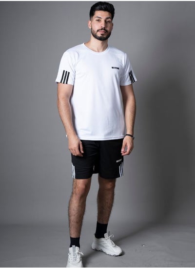 Buy Men Sports Wear Breathable T-shirt and Short Sets in UAE