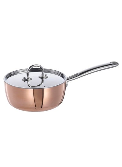 Buy Saucepan with lid and handle , copper/stainless steel, Kitchen Tools | deep-frying and  easy clean-up in UAE