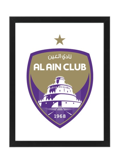 Buy Al Ain FC Club, UAE Pro League , Soccer Gift , Poster with Frame 30x40cm in UAE