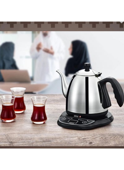 Buy Arabic Tea and Coffee Maker 1.0 L 600.0 W GA-C9863 Black Silver in Saudi Arabia