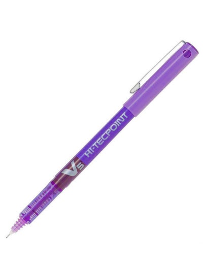 Buy Hi-tecpoint V5 Fine Rollerball Pen Violet Ink in UAE