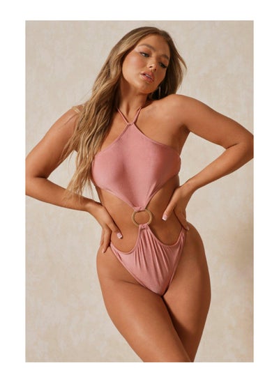 اشتري High Neck Ring Detail Swimsuit في الامارات