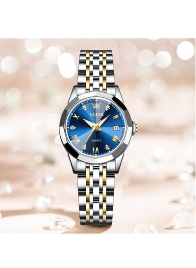 اشتري Top Brand Women's Watches Elegant Rhombus Mirror Original Quartz Ladies Wristwatch Stainless Steel Waterproof Luminous New في الامارات