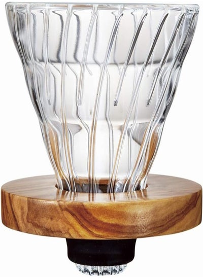 اشتري Hario V60 Glass Coffee Dripper Size 02 VDG-02-OV في الامارات