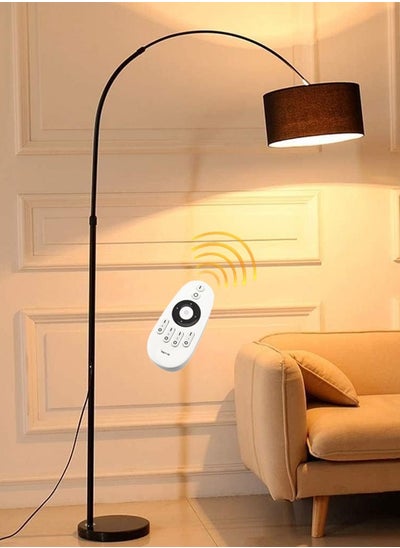 Buy Floor Lamp With Led Bulb Black 185x38cm in Saudi Arabia