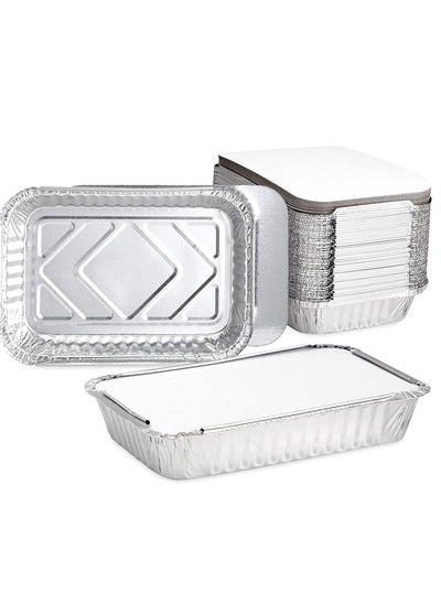 Buy 50 Pack Aluminum Foil Pans with Lids in Egypt