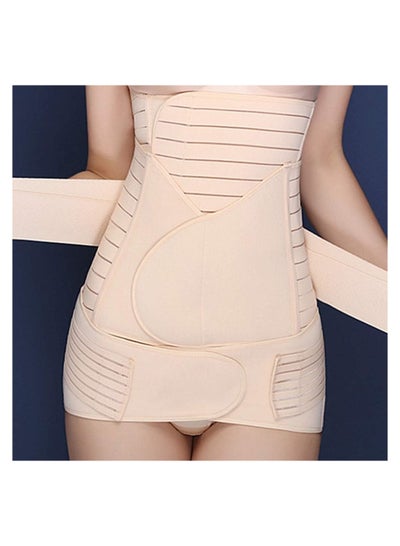 اشتري Body Shaper Belts 3 in 1 Postpartum Recovery Waist Support Belly Pelvis Belt Belly Wrap for Women في الامارات