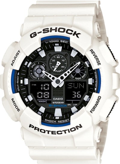 Buy Casio Men's G-Shock GA-100B-7A White Resin Quartz Watch in Saudi Arabia