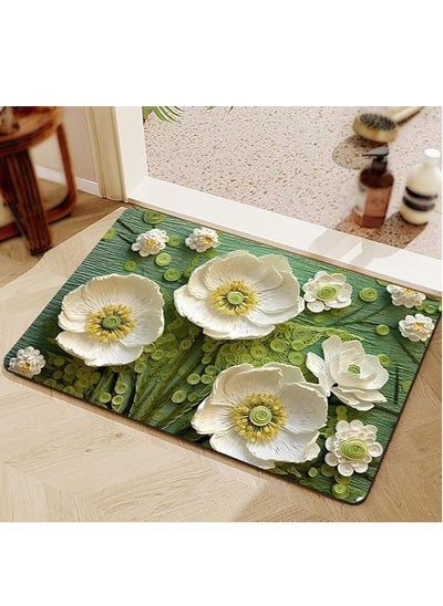 اشتري PU absorbent floor mats, diatom mud non-slip bathroom mats, quick-drying non-slip bathroom mats, easy-to-clean bathroom carpets, suitable for dining rooms, kitchens, living rooms, bedrooms في السعودية