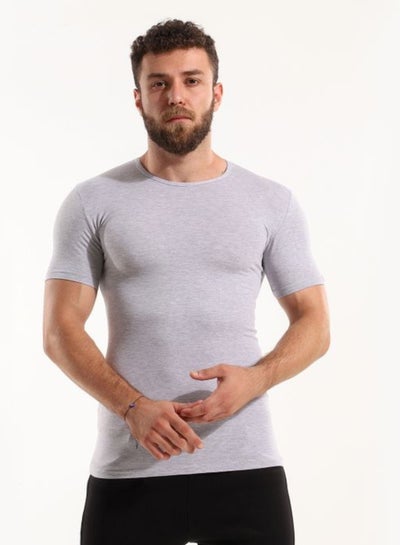 Buy Stretch Short Sleeves Grey Undershirt in Egypt
