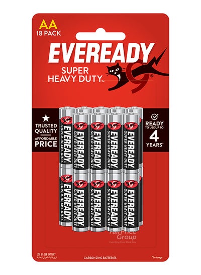 Buy 18-Piece Super Heavy Duty AA Batteries in UAE