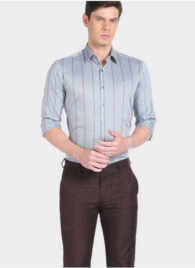 اشتري Striped Slim Fit Shirt في الامارات