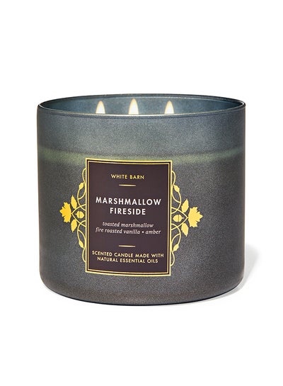 Buy Marshmallow Fireside 3-Wick Candle in UAE