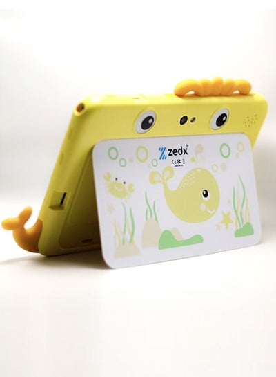 اشتري تابلت Zedx ATZ01 بشاشة 7 بوصة عالية الدقة للأطفال واي فاي مع ذاكرة وصول عشوائي 4 جيجابايت وذاكرة قراءة فقط 64 جيجابايت وكاميرا مزدوجة وبطارية 3000 مللي أمبير في الساعة، أصفر في الامارات