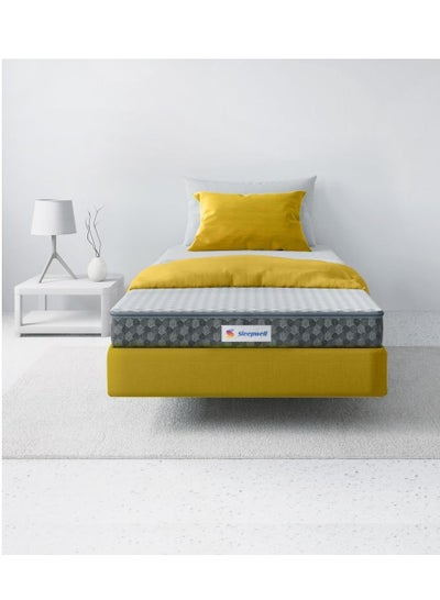 Buy Sleepwell Stargold Profiled Resitec Foam Mattress Bed Anti Sag Tech Mattress Grey in UAE