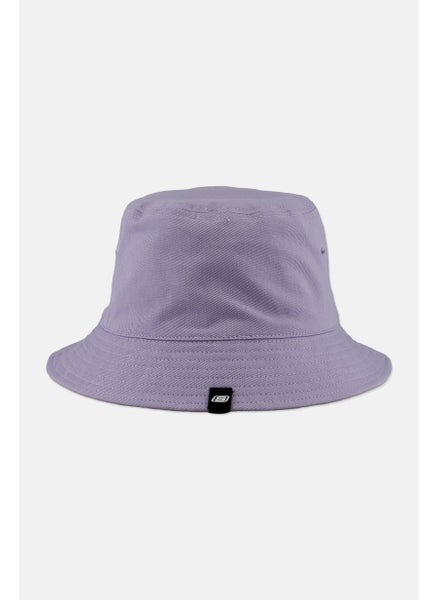 اشتري Women Embroidered Logo Bucket Hat, Lilac/Beige في الامارات