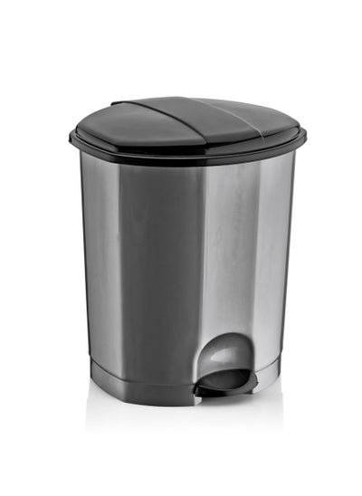 Buy Plastic Pedal Dustbin 7 Liter 23X22X28 CM in Saudi Arabia