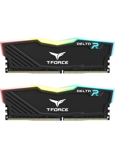 Buy T-Force Delta RGB DDR4 Gaming Desktop Memory, 16GB(2X8GB), 3600 Mhz, 288 Pin DIMM, dazzling and 120° ultra wide angle force flow lighting effect, supports ASUS Aura Sync / GIGABYTE RGB Fusion 2.0 / MSI Mystic Light Sync / ASROCK-Polychrome Sync / BIOSTAR Advanced VIVID LED DJ software | BLACK | LD4BU008G-R3600GDLA in UAE