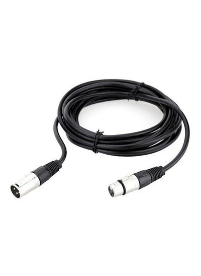 Buy Female To Male Cable Wire For Microphone Mixer Black in UAE