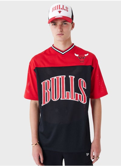 اشتري Chicago Bulls Graphic Mesh Oversized T-Shirt في الامارات