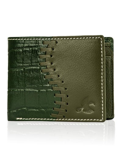 Buy Markus Olive Men’s Leather Wallet | Leather Wallet for Men | RFID Men’s Wallet in UAE