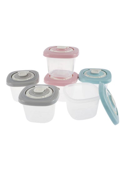 Buy 6Pcs Baby Food Containers 120ML Large Capacity Baby Food Jars with Airtight Lids Portable Food Storage Box with Date Setting in Saudi Arabia