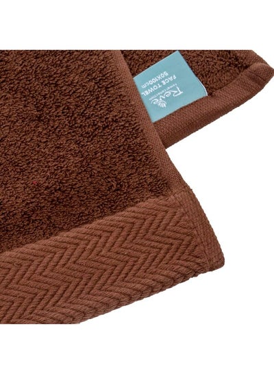 Buy Concepto Face Towel Brown 50 X 100Cm in Saudi Arabia