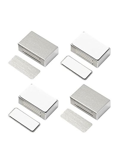 Buy Magnetic Door Catch, Strong Drawer Magnetic Latches Kitchen Cabinet Magnets, Cabinet Door Magnet Latch Stainless Steel Kitchen Magnetic Latch for Cupboard, Drawer (4 Pack) in Saudi Arabia