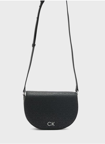 Buy Sculpted Monogram Detailed  Crossbody in Saudi Arabia