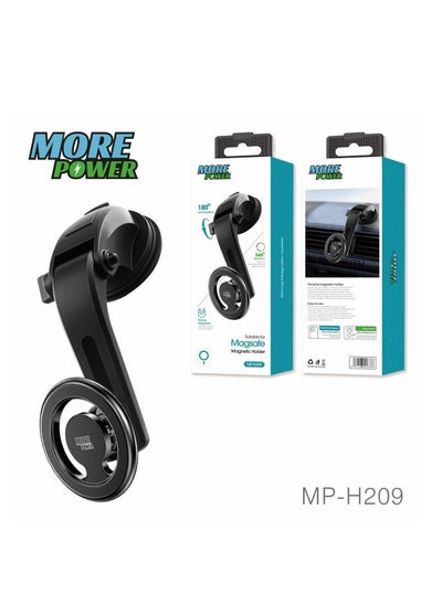 Buy More Power Magsafe Magnetic Car Phone Holder 180 Degree Rotatable Compatible with All Devices in Saudi Arabia