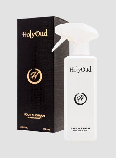 Buy Rouh Al Emarat Home Fragrance Office Air Freshener Living Bed Room Deodorizer Spray 500ml in UAE