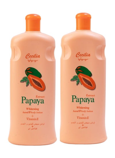 Buy Papaya Hand And Body Whitening Lotion Orange 600ml in Saudi Arabia