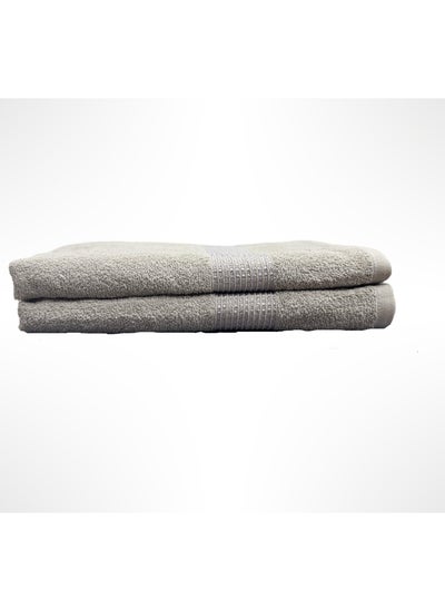 اشتري Bath Towels 100% Cotton Ultra Soft, Super Absorbent, Antibacterial Treatment And Dry Quick 430 GSM Terry, Mini Checks, 70 Cm x 140 Cm في الامارات