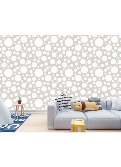 اشتري Multi Bubbles Glass Pattern Fabric Wallpaper Covers An Area ​​Up To 4.2Mx3M With Adhesive And Smoothing Tool في مصر