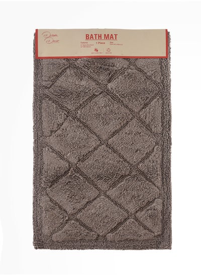 Buy Grey bath mat 50 x 80 cm in UAE