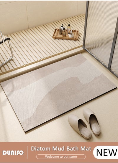 Buy Diatom Mud Bath Mat, Bathroom Mat, Extra Soft and Absorbent Bath Rugs, Non-Slip Bath Carpet, Machine Wash Dry, Bath Mats for Bathroom Floor, Tub and Shower in UAE