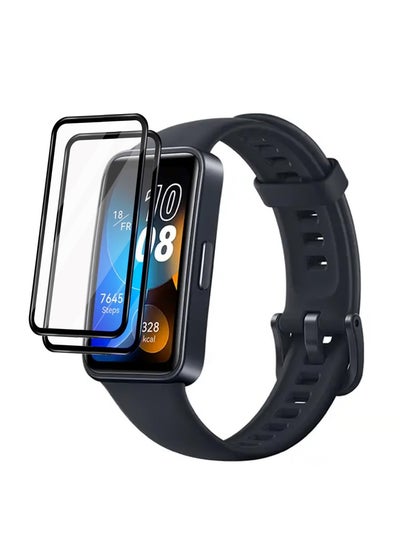 اشتري 2 Pieces Premium Screen Protector For Huawei Band 8 Black/Clear في السعودية