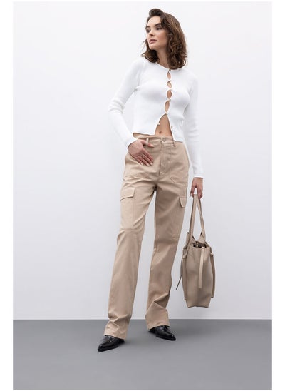 Buy Woman Cargo Fit Woven Trousers in Egypt