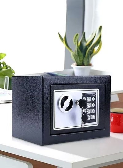 اشتري Small Safe, Electronic Keypad Lock Money Box, Personal Mini Safe, Fit for Home/Office/Hotel/Jewelry (Black) في السعودية