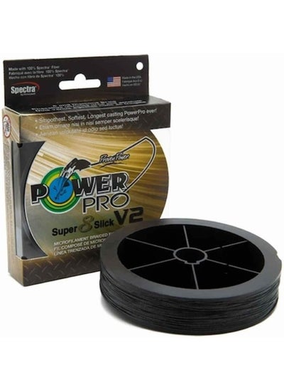 Buy POWER PRO Super8Slick V2 Onyx Black Braided Line in UAE