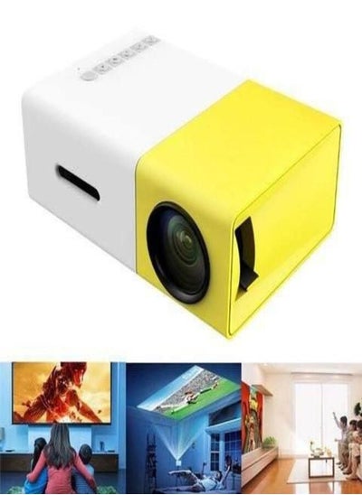 Buy Home LED Mini Projector 1080p Portable Best For Home Yellow in UAE