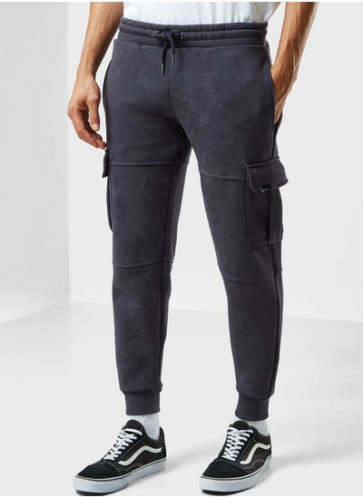 Buy Woven Signature Washed Sweatpants in Saudi Arabia