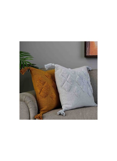 Buy Sabrine Filled Cushion 45x45cm - Grey in UAE