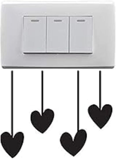 اشتري Wall Sticker - Light Switch - Four hanging harts في مصر