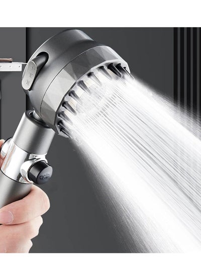 Buy High Pressure Shower Head with Scalp Massager & Shampoo Brush – 4-in-1 Detachable Set for Hair and Skin Care in UAE