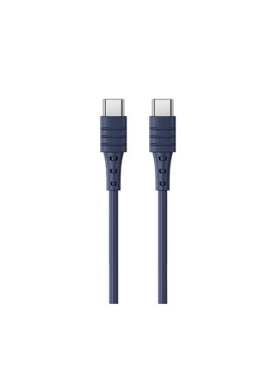 Buy Data Cable-Zero Sense Pd65W High Elastic Tpe Fast Charge Data Cable Rc-068-Blue in Egypt