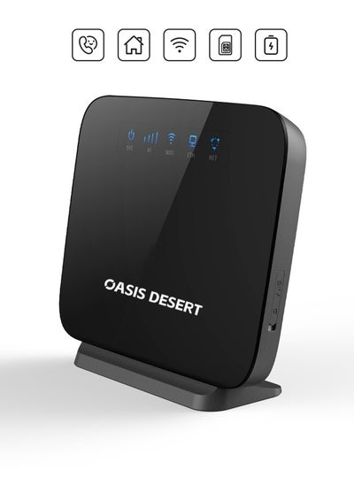 Buy B30 4G LTE Router with SIM Card Slot 300Mbps Home Mobile WiFi Hotspot Router Black in Saudi Arabia