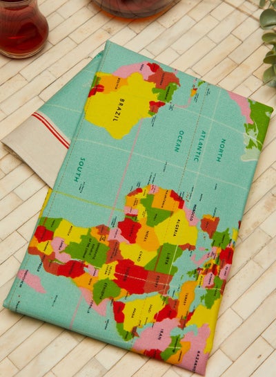 Buy World Map Tea Towel in UAE